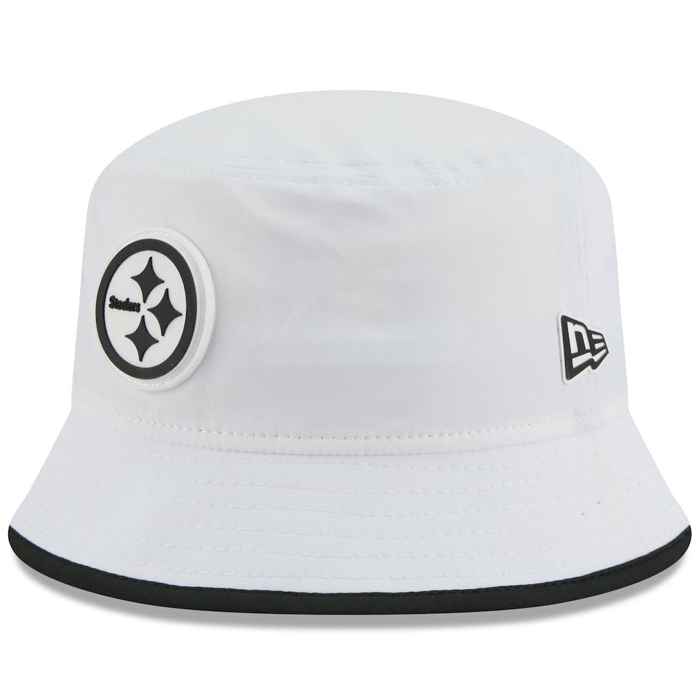 Pittsburgh Steelers New Era 2025 NFL Training Camp Stretch Bucket Hat White | NFL