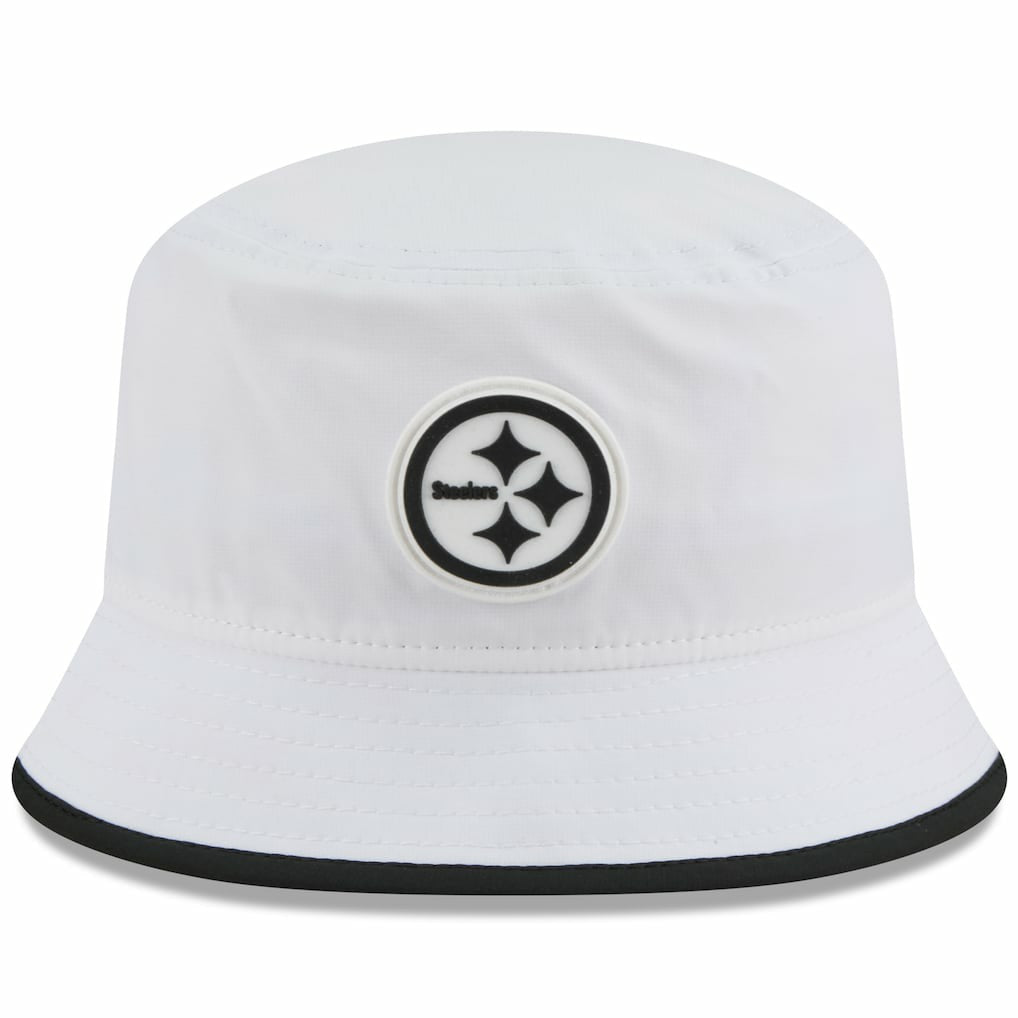 Pittsburgh Steelers New Era 2025 NFL Training Camp Stretch Bucket Hat White | NFL