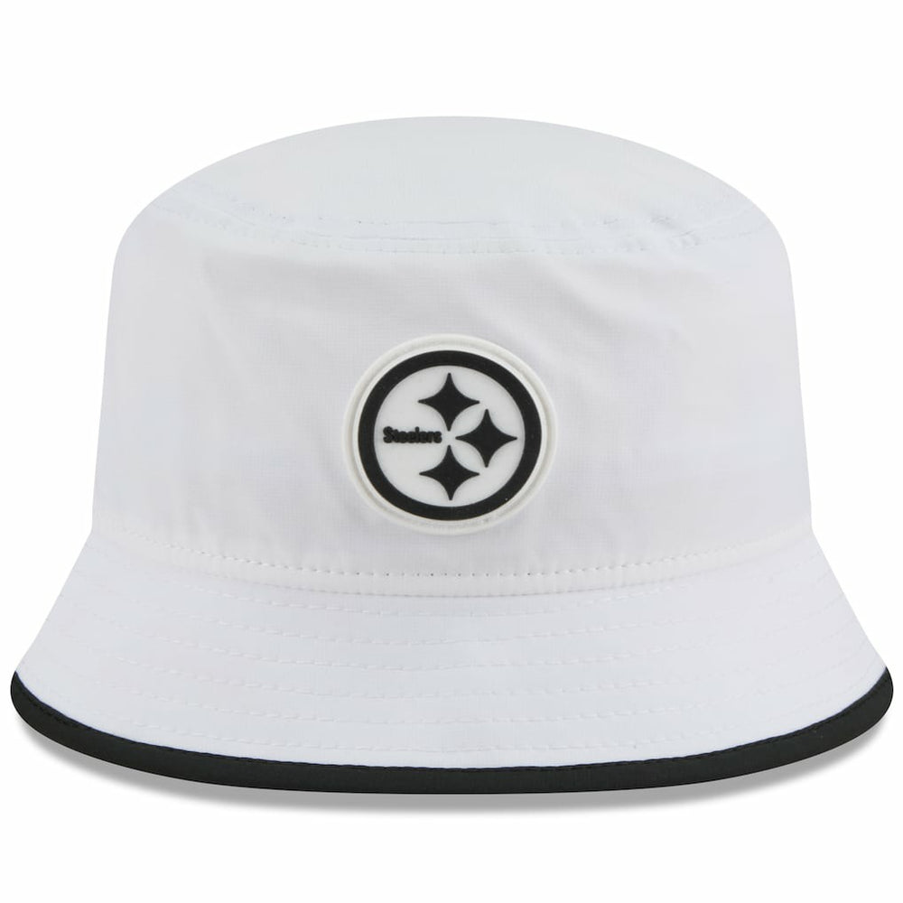 Pittsburgh Steelers New Era 2025 NFL Training Camp Stretch Bucket Hat White | NFL