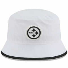 Pittsburgh Steelers New Era 2025 NFL Training Camp Stretch Bucket Hat White | NFL
