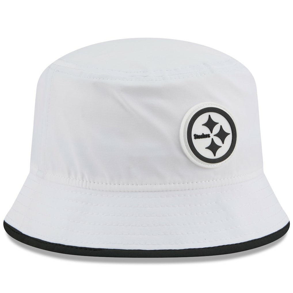 Pittsburgh Steelers New Era 2025 NFL Training Camp Stretch Bucket Hat White | NFL