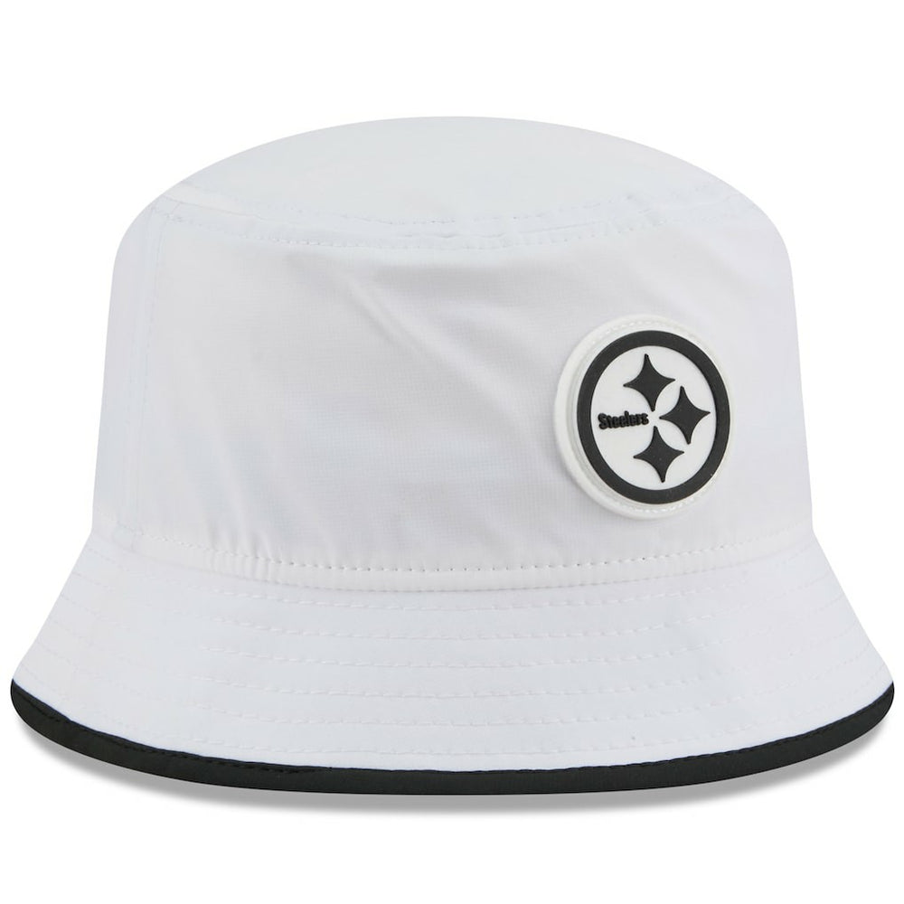Pittsburgh Steelers New Era 2025 NFL Training Camp Stretch Bucket Hat White | NFL