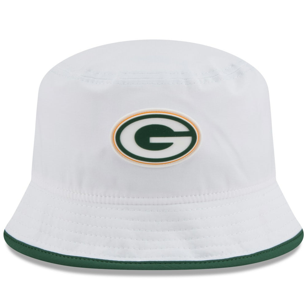 Green Bay Packers New Era 2025 NFL Training Camp Stretch Bucket Hat White | NFL