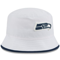 Seattle Seahawks New Era 2025 NFL Training Camp Stretch Bucket Hat White | NFL