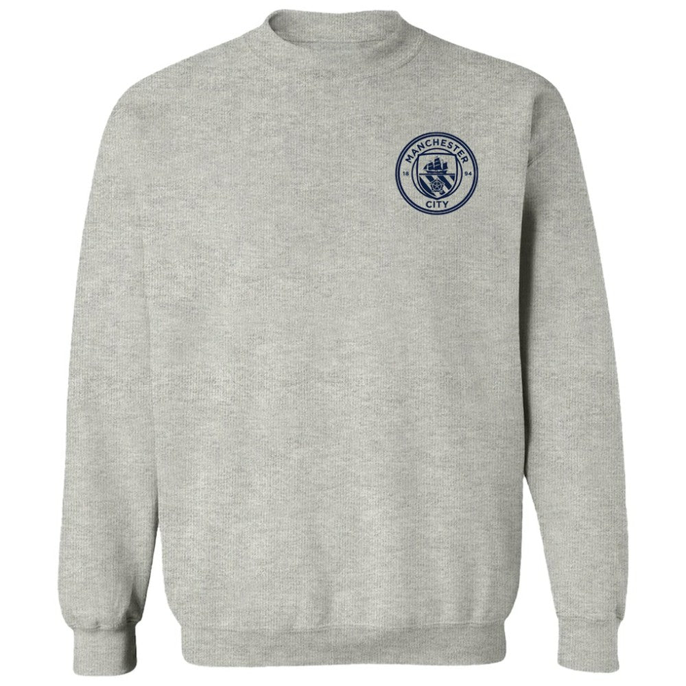 Manchester City Vive La Fete Women's Impressions Artwork Pullover Sweatshirt Gray - FIFA World CUP
