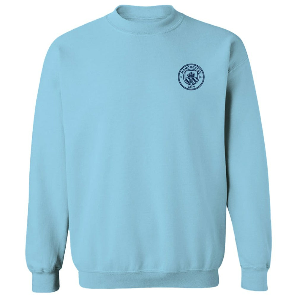 Manchester City Vive La Fete Women's Impressions Artwork Pullover Sweatshirt Sky Blue - FIFA World CUP