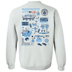 Manchester City Vive La Fete Women's Impressions Artwork Pullover Sweatshirt White - FIFA World CUP