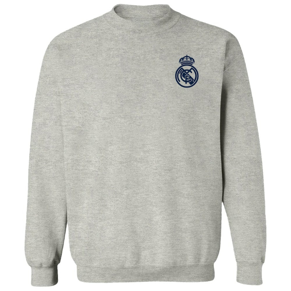 Real Madrid Vive La Fete Women's Impressions Artwork Pullover Sweatshirt Gray - FIFA World CUP