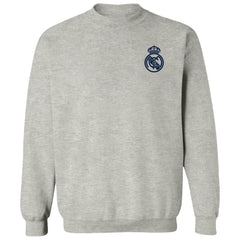 Real Madrid Vive La Fete Women's Impressions Artwork Pullover Sweatshirt Gray - FIFA World CUP