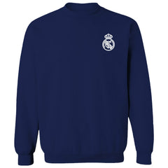 Real Madrid Vive La Fete Women's Impressions Artwork Pullover Sweatshirt Navy - FIFA World CUP
