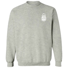 Argentina National Team Vive La Fete Women's Impressions Artwork Pullover Sweatshirt Gray - FIFA World CUP