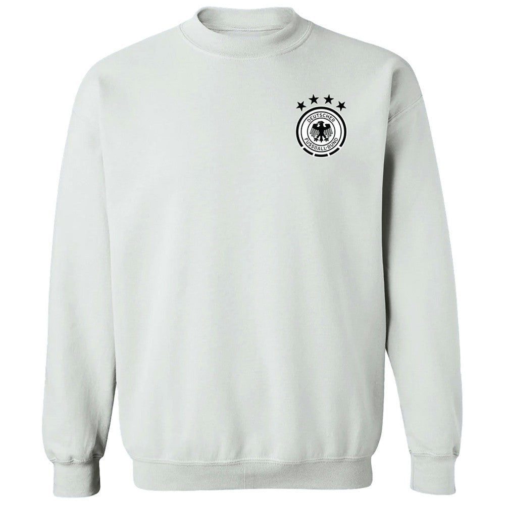 Germany National Team Vive La Fete Women's Impressions Artwork Pullover Sweatshirt White - FIFA World CUP