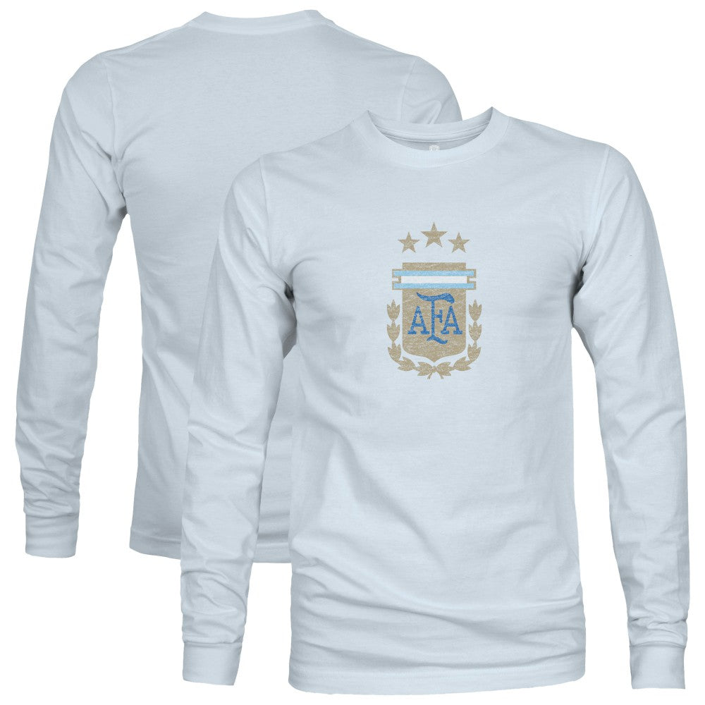 Argentina National Team 1863FC Color Badge Long Sleeve T-Shirt Light Blue - FIFA World CUP