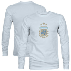 Argentina National Team 1863FC Color Badge Long Sleeve T-Shirt Light Blue - FIFA World CUP