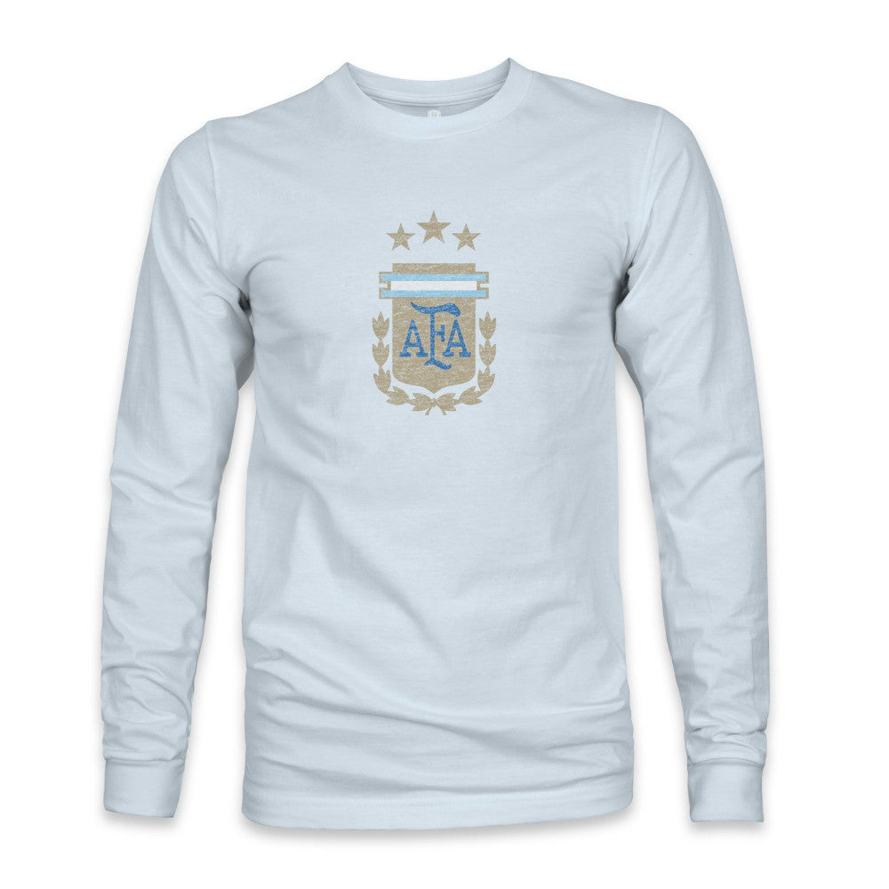 Argentina National Team 1863FC Color Badge Long Sleeve T-Shirt Light Blue - FIFA World CUP