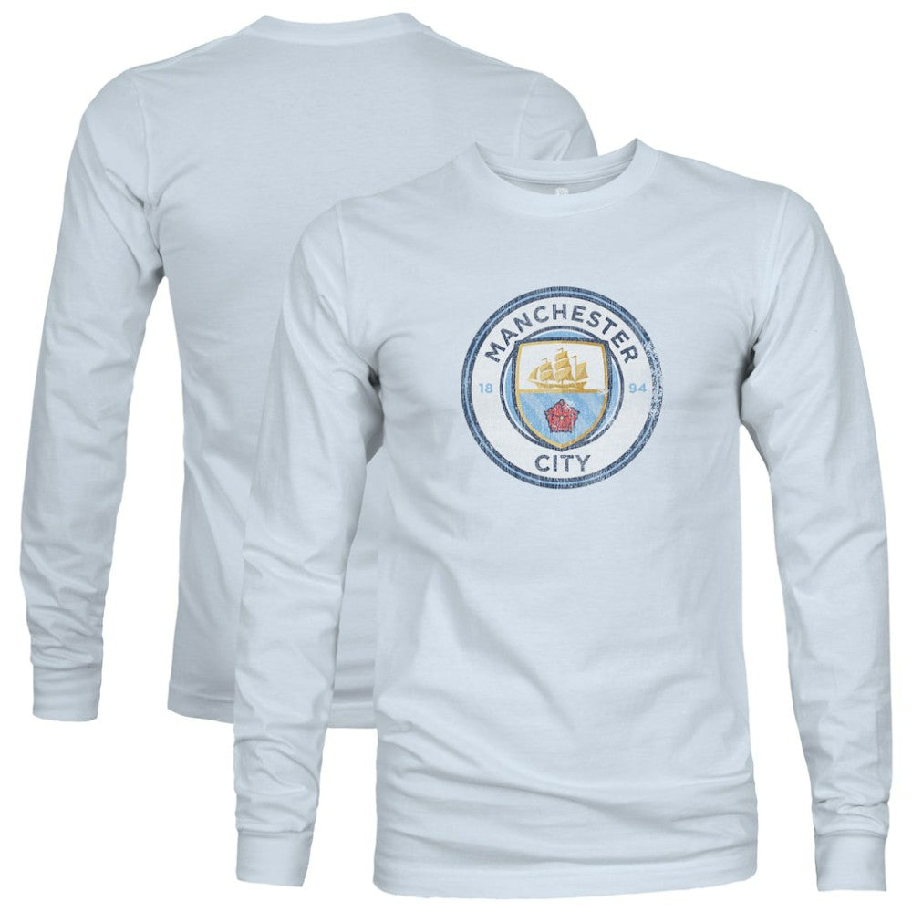 Manchester City 1863FC Color Badge Long Sleeve T-Shirt Light Blue - FIFA World CUP