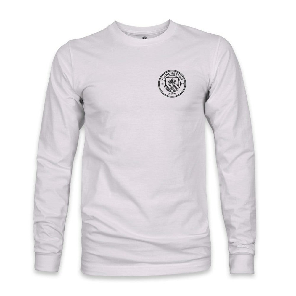 Manchester City 1863FC Back Team Arch Long Sleeve T-Shirt Gray - FIFA World CUP