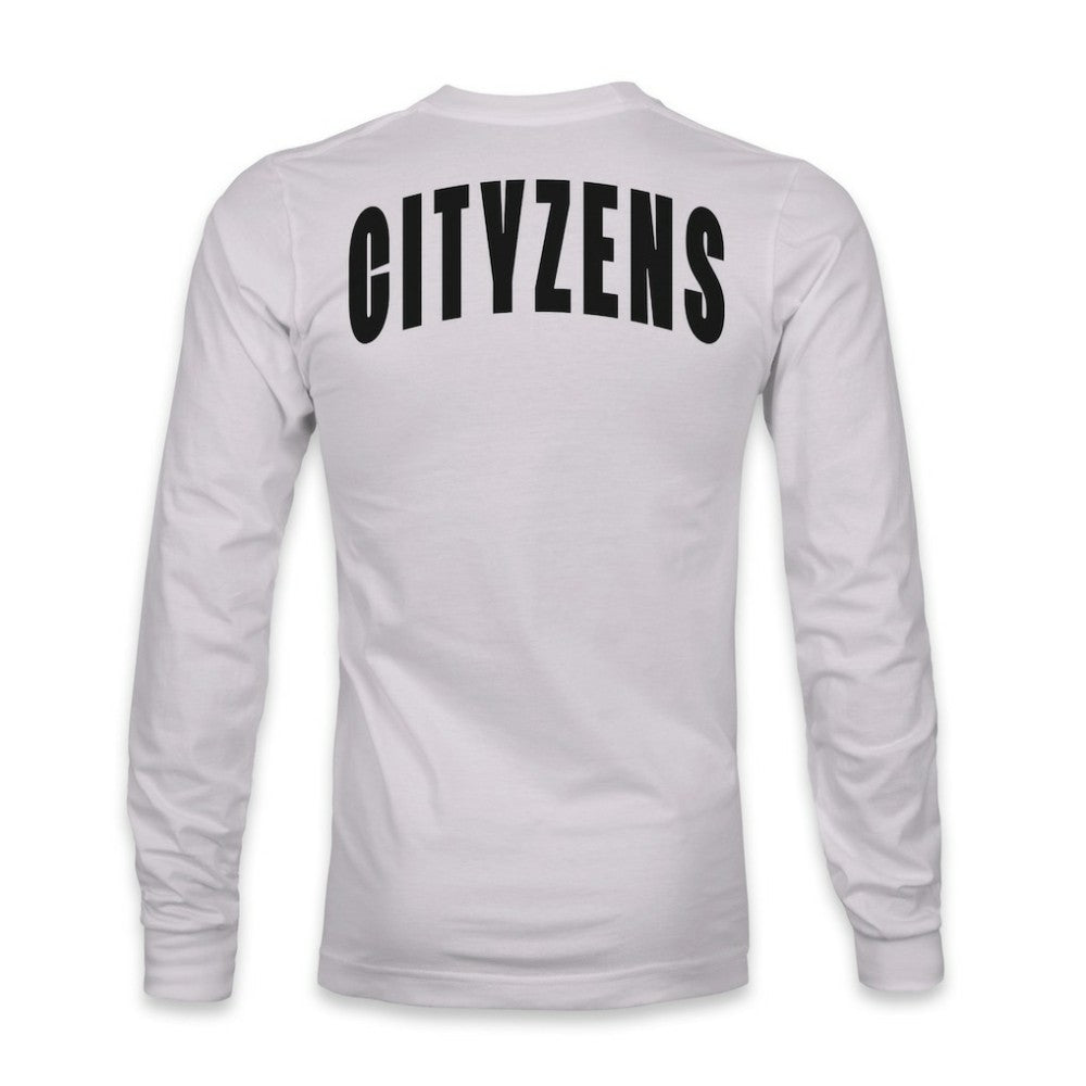Manchester City 1863FC Back Team Arch Long Sleeve T-Shirt Gray - FIFA World CUP