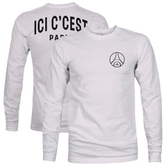 Paris Saint-Germain 1863FC Back Team Arch Long Sleeve T-Shirt Gray - FIFA World CUP