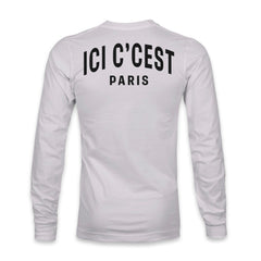 Paris Saint-Germain 1863FC Back Team Arch Long Sleeve T-Shirt Gray - FIFA World CUP