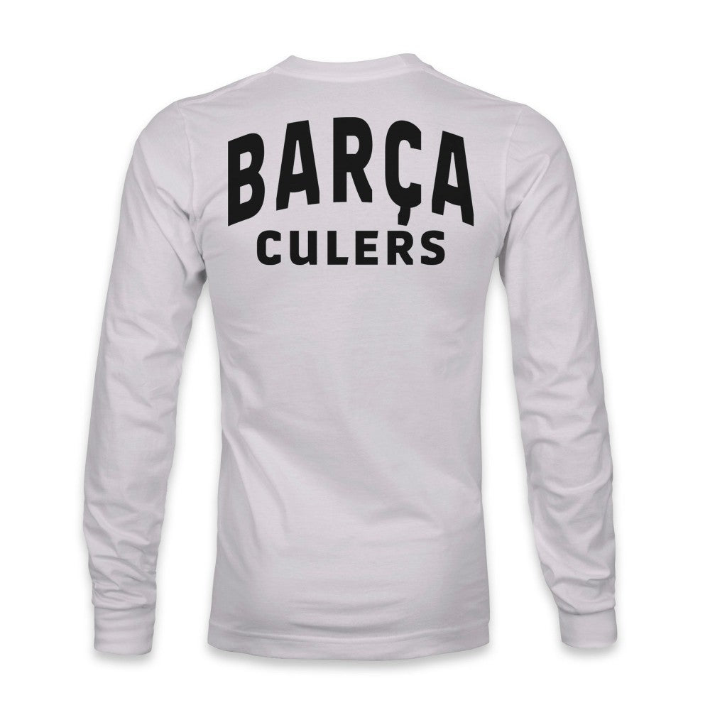 Barcelona 1863FC Back Team Arch Long Sleeve T-Shirt Gray - FIFA World CUP