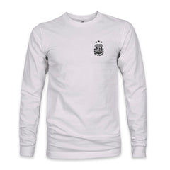 Argentina National Team 1863FC Back Team Arch Long Sleeve T-Shirt Gray - FIFA World CUP