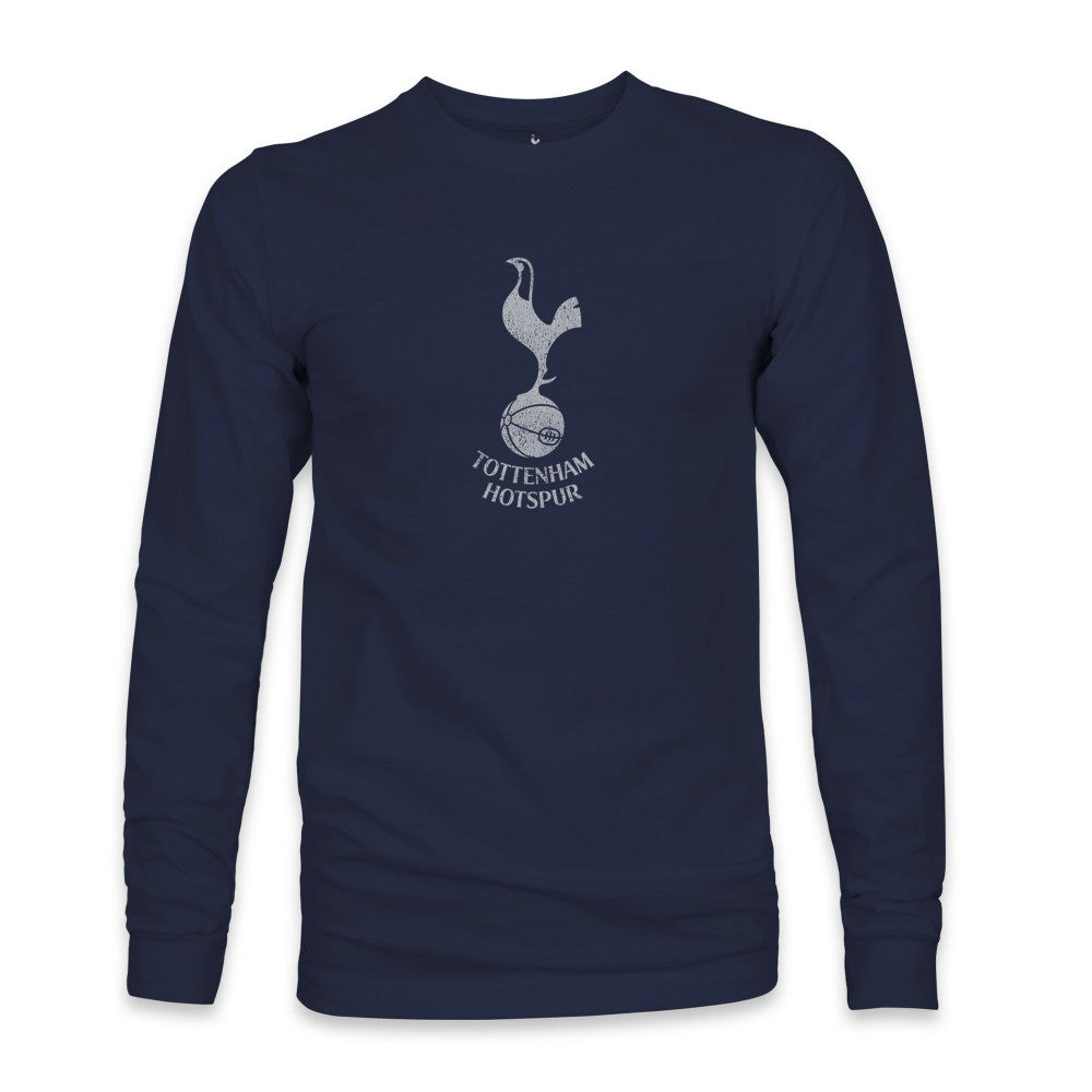 Tottenham Hotspur 1863FC Mono Badge Long Sleeve T-Shirt Navy - FIFA World CUP