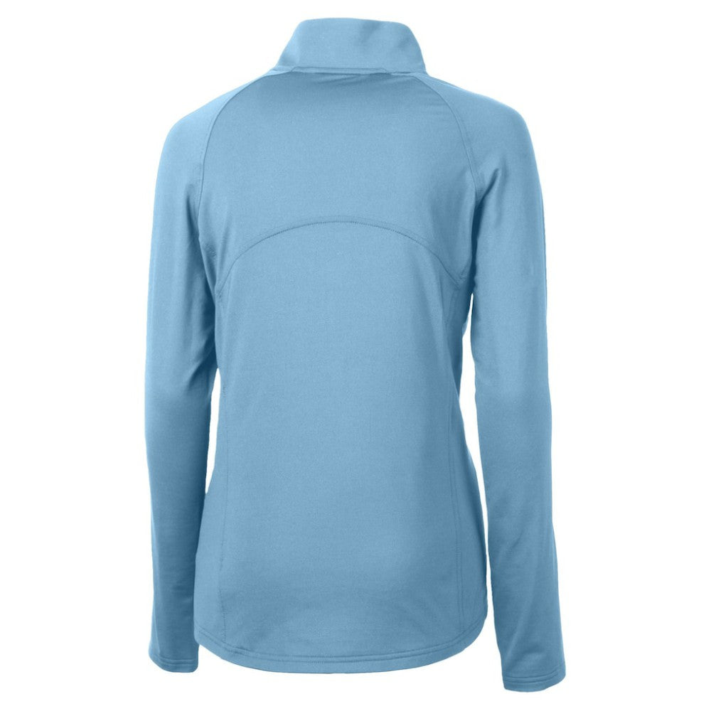 Milwaukee Brewers Cutter & Buck Women's Raglan Adapt Eco Knit Stretch Recycled Half-Zip Top - MLB