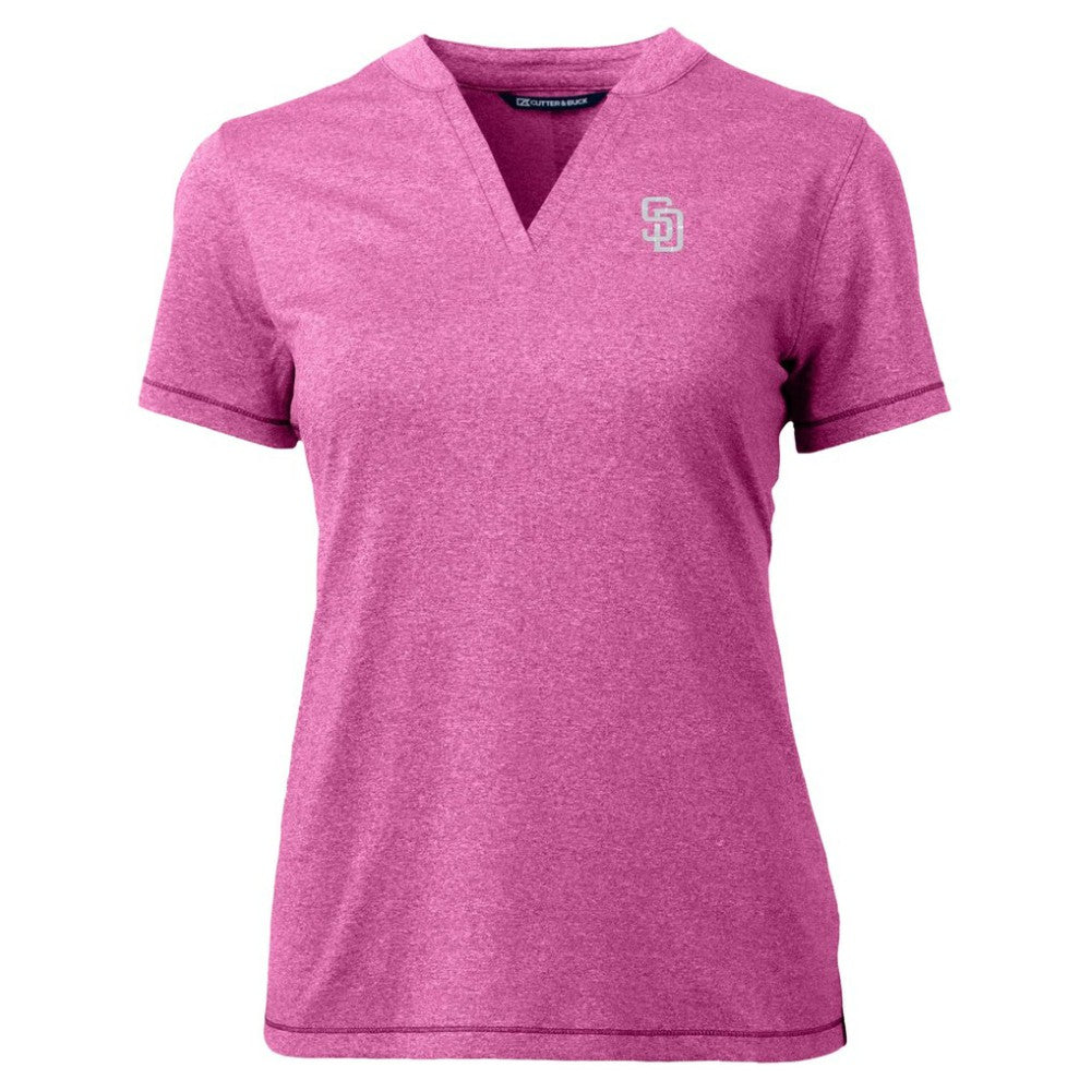 San Diego Padres Cutter & Buck Forge Heathered Stretch Blade Top - MLB