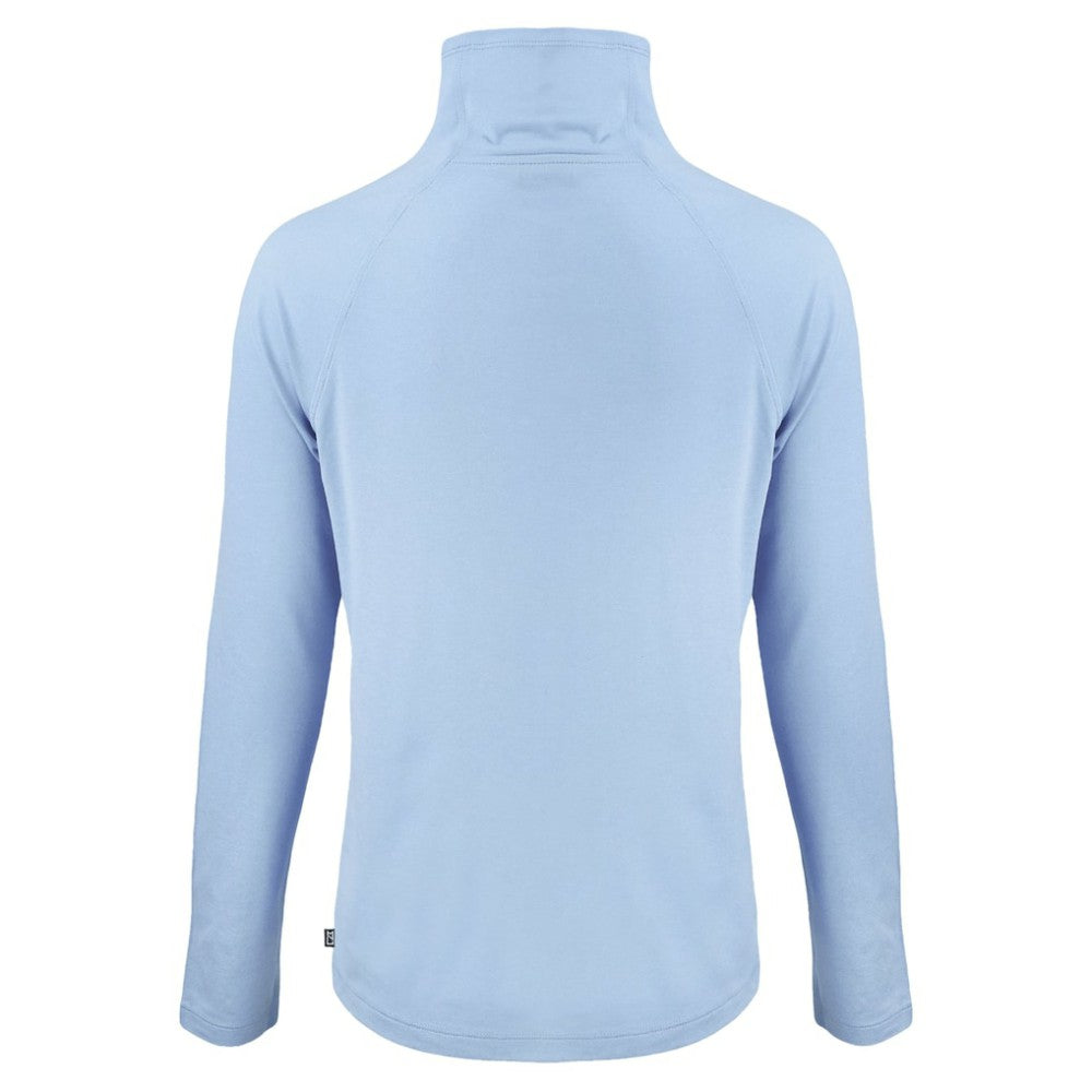 Philadelphia Phillies Cutter & Buck Women's Coastline Epic Comfort Eco Recycled Funnel Neck Pullover Top - MLB