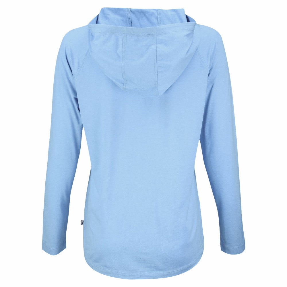 Cincinnati Reds Cutter & Buck Women's Coastline Epic Comfort Eco Recycled Long Sleeve Hoodie T-Shirt - MLB