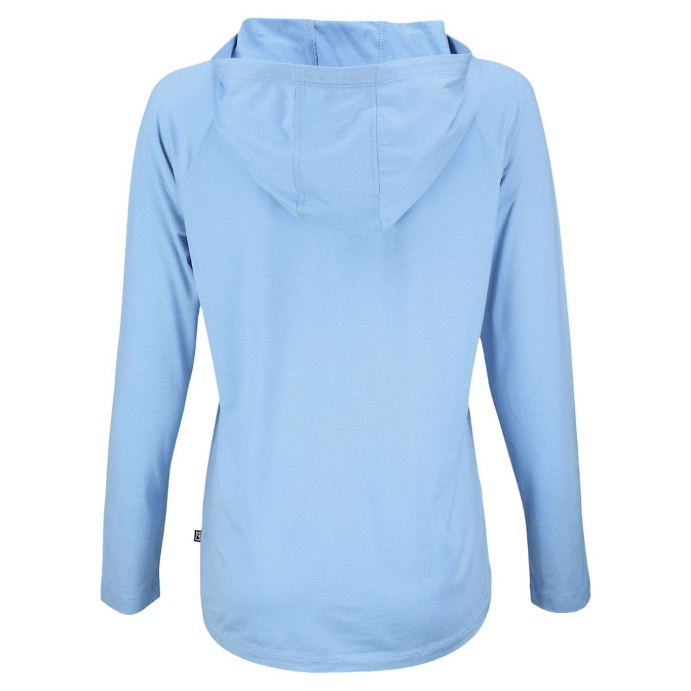 Detroit Tigers Cutter & Buck Women's Coastline Epic Comfort Eco Recycled Long Sleeve Hoodie T-Shirt - MLB