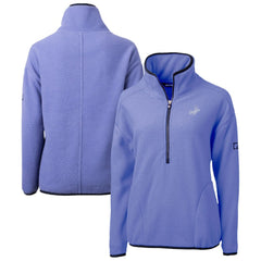 Los Angeles Dodgers Cutter & Buck Women's Cascade Eco Fleece Half-Zip Jacket - MLB