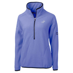 Los Angeles Dodgers Cutter & Buck Women's Cascade Eco Fleece Half-Zip Jacket - MLB