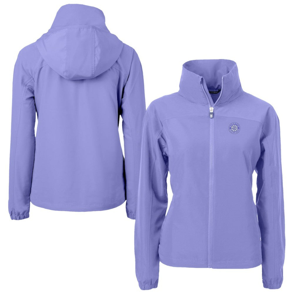 Seattle Mariners Cutter & Buck Women's Charter Eco Recycled Full-Zip Jacket - MLB