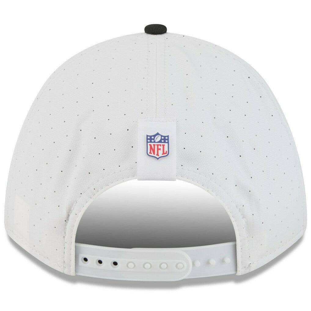 Las Vegas Raiders New Era Youth 2025 NFL Training Camp A-Frame 9FORTY Adjustable Hat White/Black | NFL