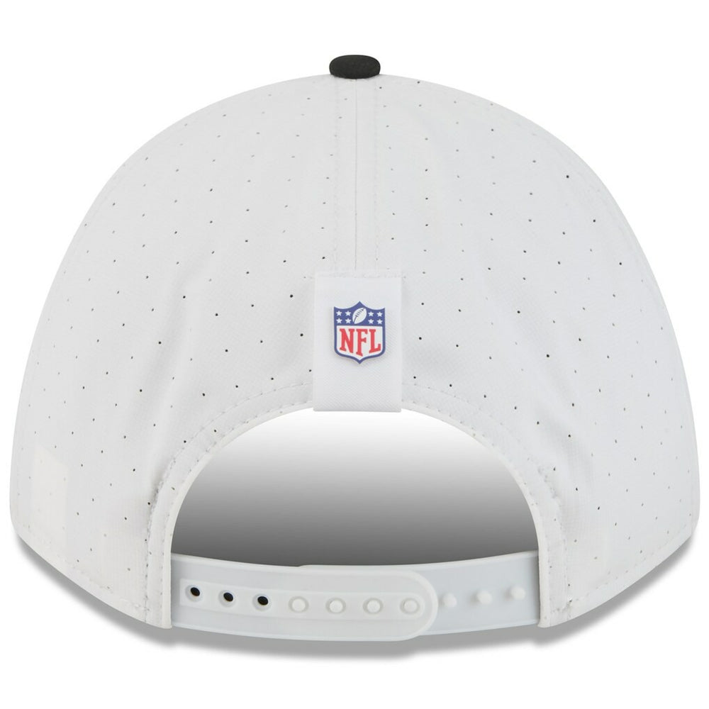 Las Vegas Raiders New Era Youth 2025 NFL Training Camp A-Frame 9FORTY Adjustable Hat White/Black | NFL