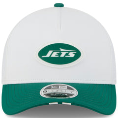 New York Jets New Era Youth 2025 NFL Training Camp A-Frame 9FORTY Adjustable Hat White/Green | NFL