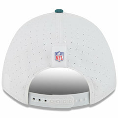 Philadelphia Eagles New Era Youth 2025 NFL Training Camp A-Frame 9FORTY Adjustable Hat White/Midnight Green | NFL