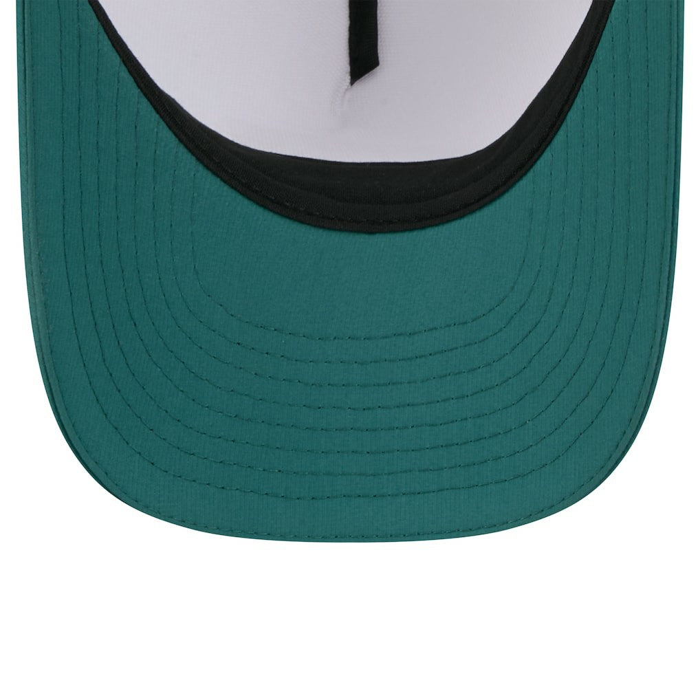 Philadelphia Eagles New Era Youth 2025 NFL Training Camp A-Frame 9FORTY Adjustable Hat White/Midnight Green | NFL