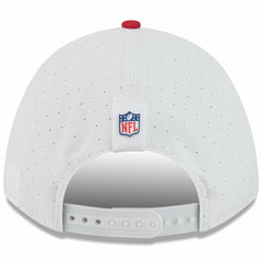 San Francisco 49ers New Era Youth 2025 NFL Training Camp A-Frame 9FORTY Adjustable Hat White/Scarlet | NFL