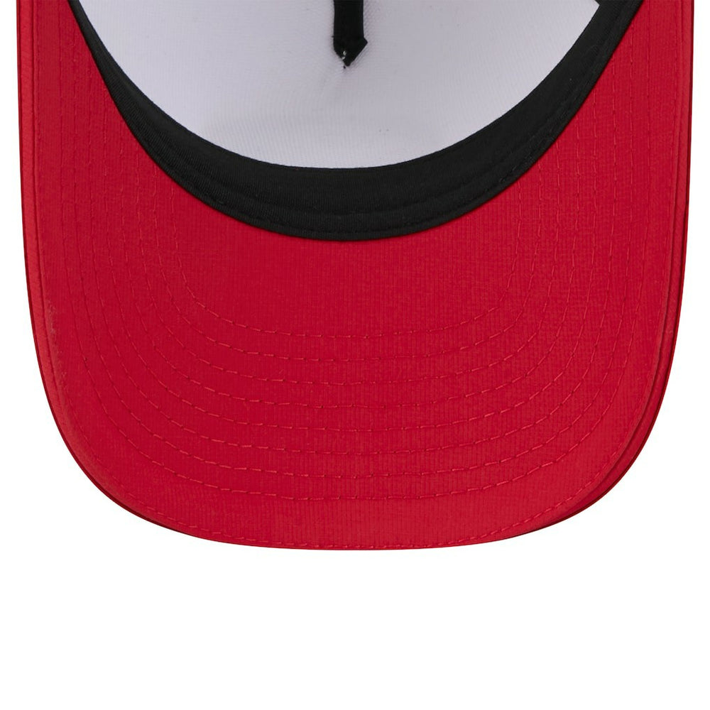 San Francisco 49ers New Era Youth 2025 NFL Training Camp A-Frame 9FORTY Adjustable Hat White/Scarlet | NFL