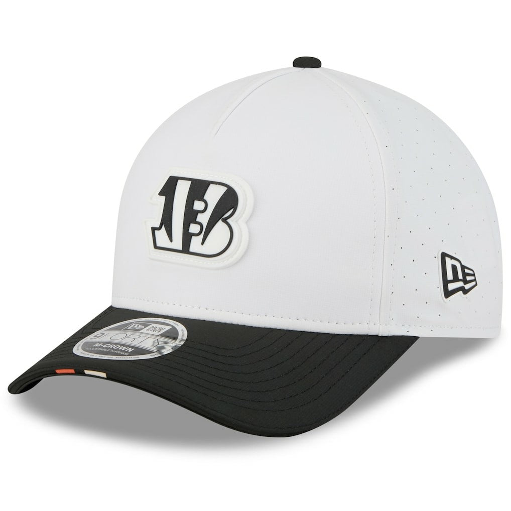 Cincinnati Bengals New Era Preschool 2025 NFL Training Camp A-Frame 9FORTY Adjustable Hat White/Black | NFL