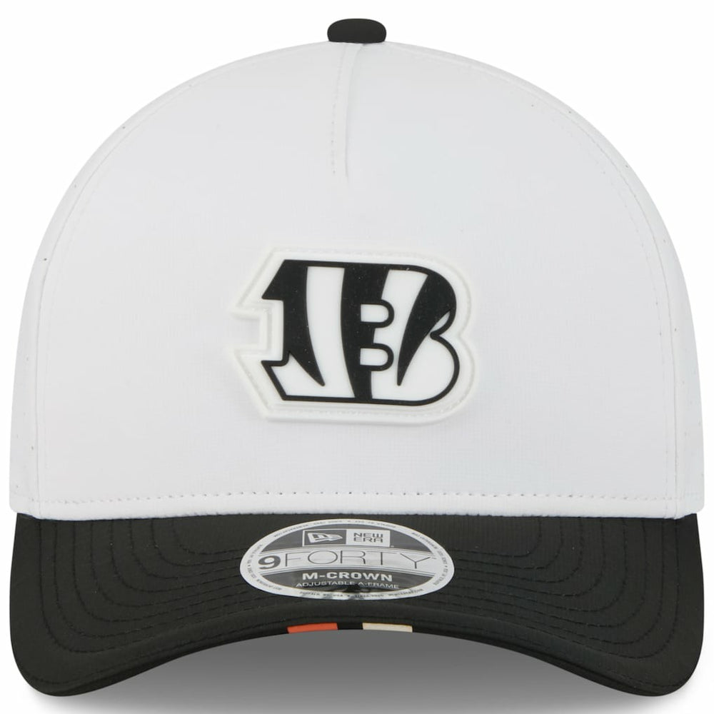 Cincinnati Bengals New Era Preschool 2025 NFL Training Camp A-Frame 9FORTY Adjustable Hat White/Black | NFL