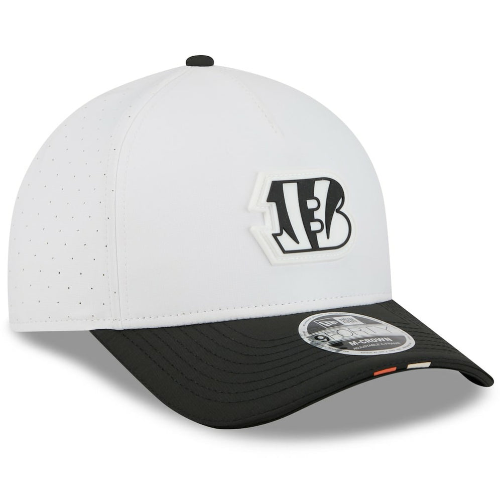 Cincinnati Bengals New Era Preschool 2025 NFL Training Camp A-Frame 9FORTY Adjustable Hat White/Black | NFL