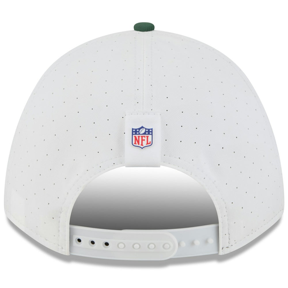 Green Bay Packers New Era Youth 2025 NFL Training Camp A-Frame 9FORTY Adjustable Hat White/Green | NFL