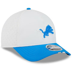 Detroit Lions New Era Youth 2025 NFL Training Camp A-Frame 9FORTY Adjustable Hat White/Blue | NFL