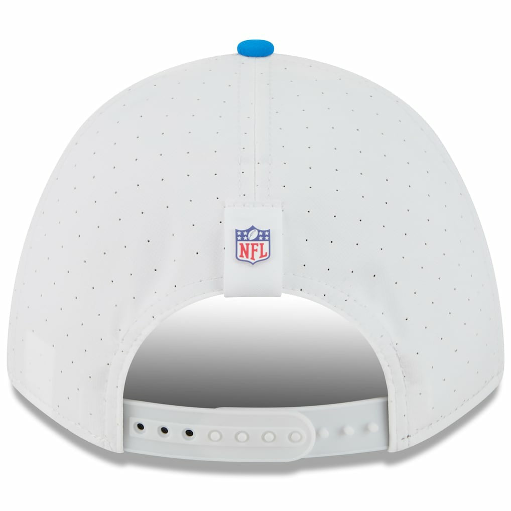 Detroit Lions New Era Youth 2025 NFL Training Camp A-Frame 9FORTY Adjustable Hat White/Blue | NFL