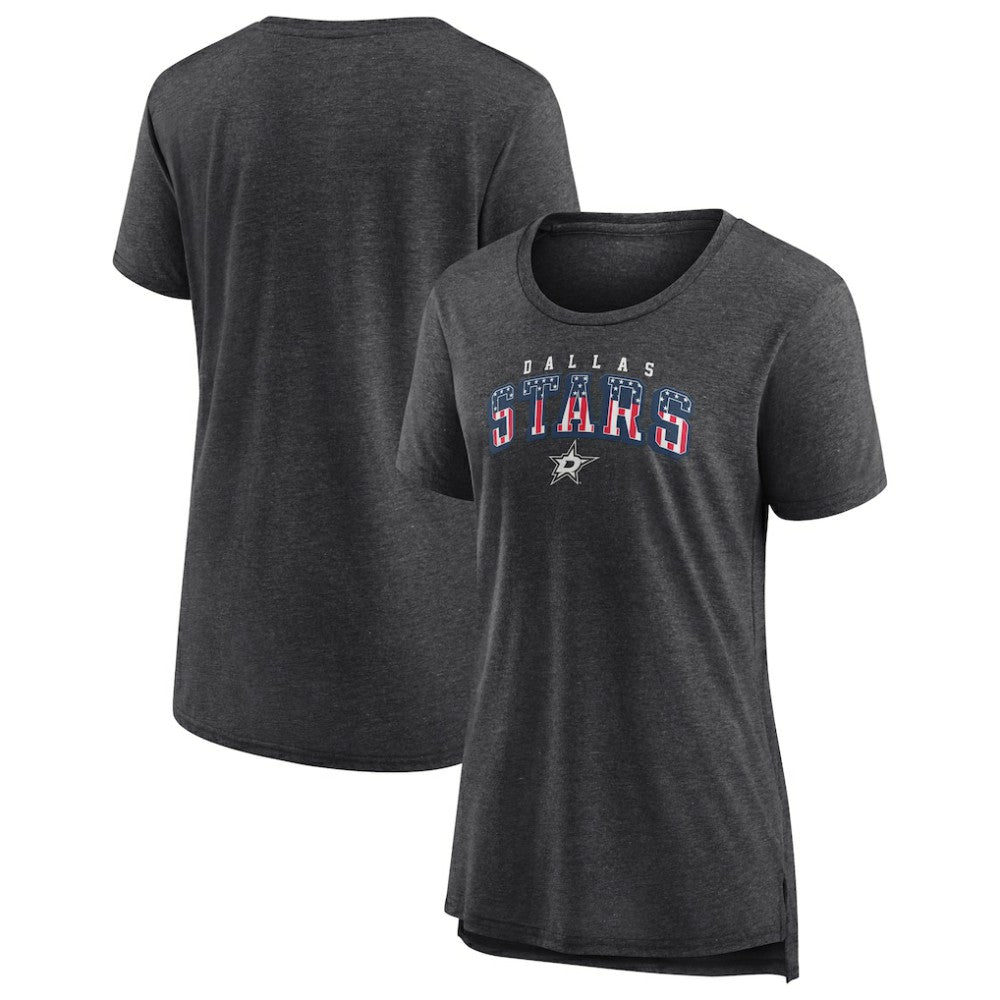 Dallas Stars Women's Proud Tri-Blend T-Shirt - Gray - NHL