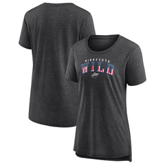Minnesota Wild Women's Proud Tri-Blend T-Shirt - Gray - NHL